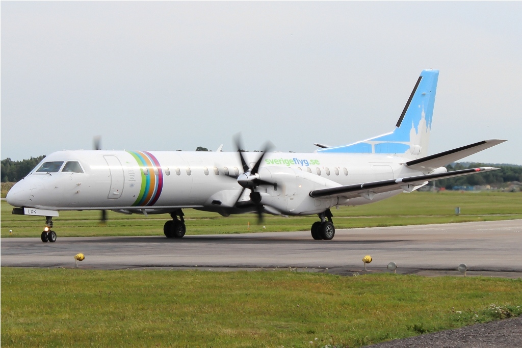 Sverigeflyg (Braathens Regional) SAAB 2000<br />SE-LXK