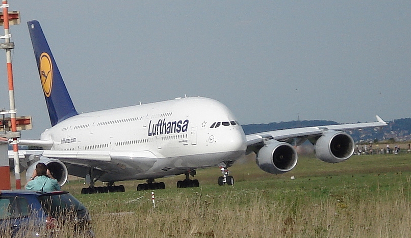 Der A380 auf Besuch