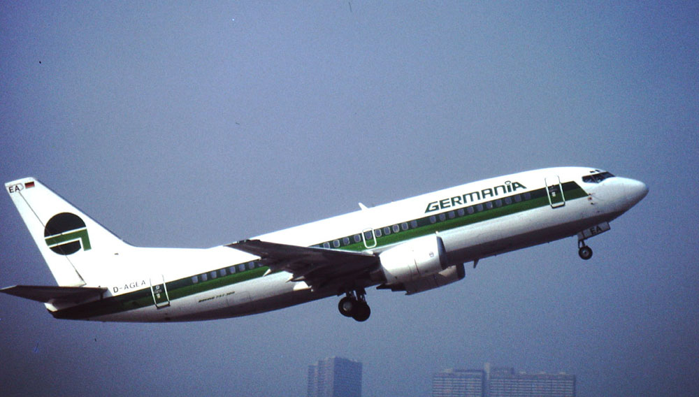 Germania D-AGEA, 737-35B am 18.03.1990