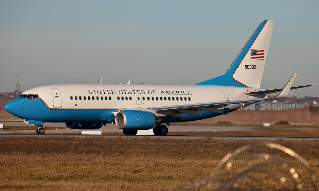 Zwar die die Air Force One, aber immerhin...