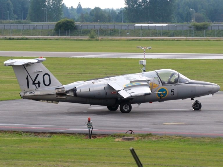 Swedish Air Force Historic Flight<br />Saab Sk60A (105)