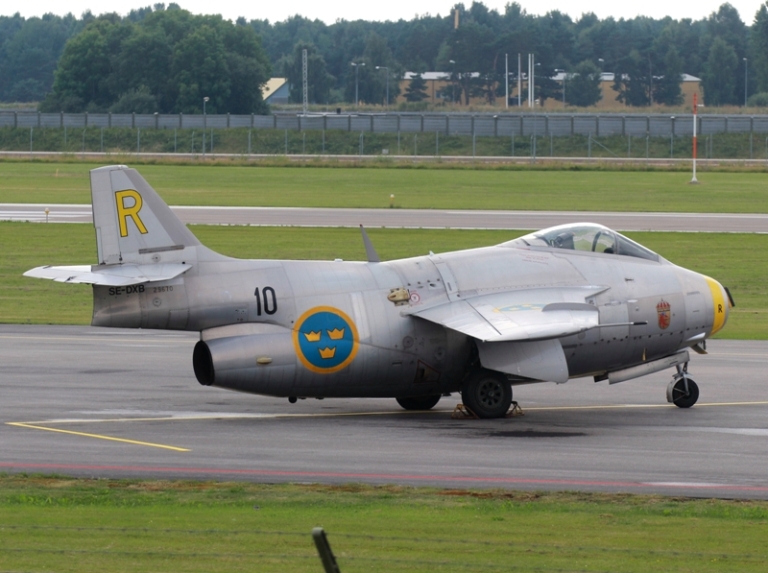 Sweden - Air Force<br />Saab J29F Tunnan